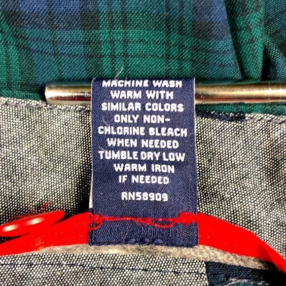 Cremieux Green/Blue Plaid Shorts Size 35 - Picture 10 of 11